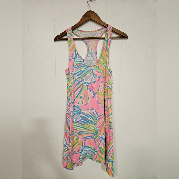 LILLY PULITZER Monterey Swing Dress neon pink pout Shellabrate - Picture 2 of 7